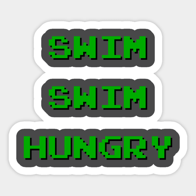 Swim Swim Hungry Sticker by NutsnGum